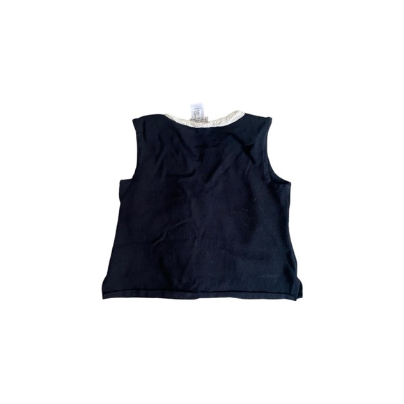 St. John Sport Wool Blend Sleeveless Sweater Top Size M - Picture 2 of 4